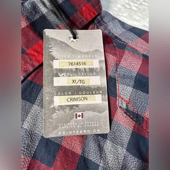 NWT Point Zero Black Label Men’s Button Down Shirt XL - Picture 2 of 10